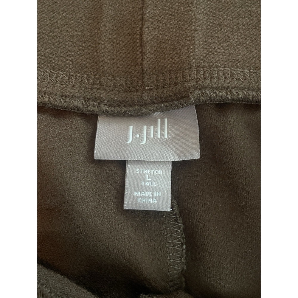 J. Jill Womens Brown Stretch Ankle Zip Leggings Pants Size Large Tall - Picture 2 of 8